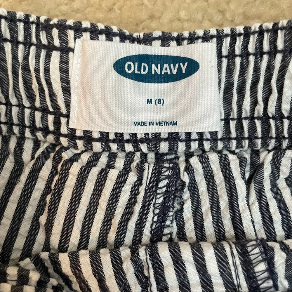 Old Navy Striped Seersucker Shorts - Navy and White - Picture 4 of 4